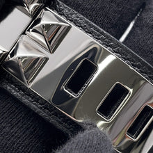 将图像加载到图库查看器中,HERMES Collier de Chien Bangle 24 Size T1 Black Veau Madame