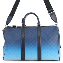 将图像加载到图库查看器中,GUCCI Chroma GG Pattern 2-Way Travel Bag Blue Gradation835688 PVC Leather