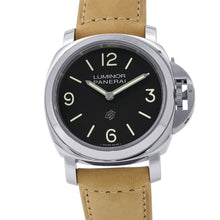 Load image into Gallery viewer, PANERAI Luminor base logo W44mm Stainless Steel Leather Black DialPAM01086