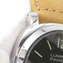 Load image into Gallery viewer, PANERAI Luminor base logo W44mm Stainless Steel Leather Black DialPAM01086
