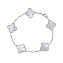 Load image into Gallery viewer, Van Cleef & Arpels Vintage Alhambra Bracelet 5 motifsVCARF48400 18K White Gold