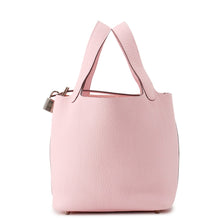 将图像加载到图库查看器中,HERMES Picotin Lock Rose Sakura Taurillon Clemence Size PM