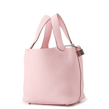 将图像加载到图库查看器中,HERMES Picotin Lock Rose Sakura Taurillon Clemence Size PM