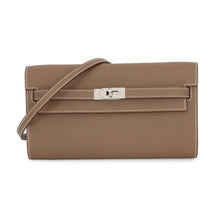 将图像加载到图库查看器中,HERMES Kelly wallet long to go Etoupe Epsom
