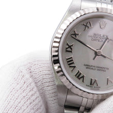 Load image into Gallery viewer, ROLEX Datejust W26mm Stainless Steel K18WG White Shell Dial179174NR