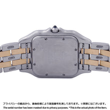 Load image into Gallery viewer, CARTIER PANTHERE 2 Row LM H39.5mm×W29.5mm Stainless Steel K18YG Silver DialW25027B6