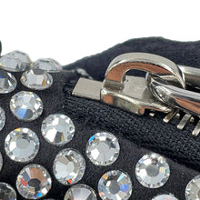 将图像加载到图库查看器中,PRADA Triangle Pouch Black1NQ044_2AWL_F0T7O Satin CrystalBijoux