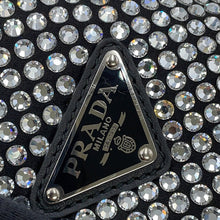 将图像加载到图库查看器中,PRADA Triangle Pouch Black1NQ044_2AWL_F0T7O Satin CrystalBijoux