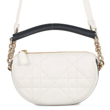 将图像加载到图库查看器中,Dior Macrocanage Vibe Hobo White/NavyS7200ONOA_M933 Lambskin Size micro