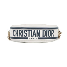 将图像加载到图库查看器中,Dior Macrocanage Vibe Hobo White/NavyS7200ONOA_M933 Lambskin Size micro