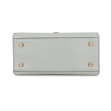 将图像加载到图库查看器中,Valextra Valextra Iside 2way Bag Gray Leather Size Mini