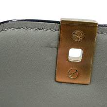 将图像加载到图库查看器中,Valextra Valextra Iside 2way Bag Gray Leather Size Mini