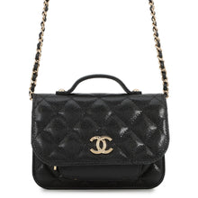 将图像加载到图库查看器中,CHANEL Business Affinity Chain Wallet BlackAP2914-B05052-94305 Caviar Leather
