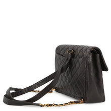 将图像加载到图库查看器中,CHANEL Matelasse Backpack Black Lambskin