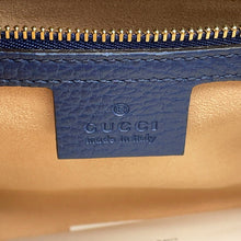 将图像加载到图库查看器中,GUCCI Bamboo Nimfair 2WAY Bag Navy459076 Leather