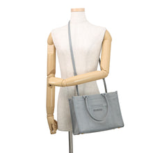 将图像加载到图库查看器中,BALENCIAGA Hardware 2WAY Bag Gray671402 Canvas Leather Size S
