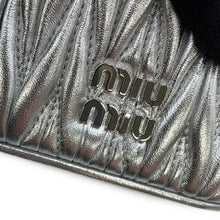 Load image into Gallery viewer, MIUMIU Materasse Shoulder Bag Silver5NR018_AFPP_F0118 Leather Size micro