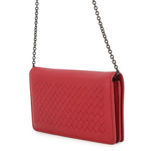 Load image into Gallery viewer, Bottega Veneta INTRECCIATO Chain wallet Red586906 Leather