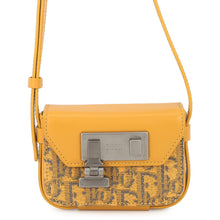 Load image into Gallery viewer, Dior Oblique Padlock Shoulder Bag Yellow/Navy2LXCA344UCT_H20E Canvas Leather