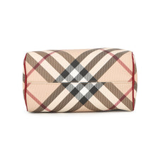 将图像加载到图库查看器中,BURBERRY Vintage Nova Check Bowling Bag Beige/Multicolor3722972 PVC Patent Leather