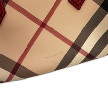 将图像加载到图库查看器中,BURBERRY Vintage Nova Check Bowling Bag Beige/Multicolor3722972 PVC Patent Leather