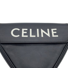 将图像加载到图库查看器中,CELINE Shoulder Bag Triangle Black/White19590 Leather Size Mini