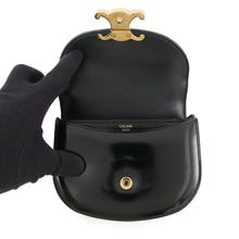 Load image into Gallery viewer, CELINE Triomphe Mini Buzzas Claire 2WAY Bag Black10L063GCJ.38NO Calf Leather