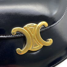 Load image into Gallery viewer, CELINE Triomphe Mini Buzzas Claire 2WAY Bag Black10L063GCJ.38NO Calf Leather