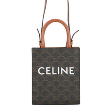 Load image into Gallery viewer, CELINE Triomphe Canvas Mini Vertical Canvas 2WAY Bag Tan194372 PVC Leather Size Mini