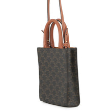 Load image into Gallery viewer, CELINE Triomphe Canvas Mini Vertical Canvas 2WAY Bag Tan194372 PVC Leather Size Mini