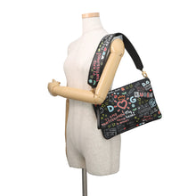 Load image into Gallery viewer, DOLCE&GABBANA CLEO Graffiti 2wayShoulderClutch Black/Multicolor Leather