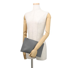 将图像加载到图库查看器中,Dior Clutch Bag Gray Leather