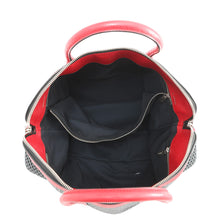 将图像加载到图库查看器中,Valextra Valextra K-VAL My Logo Travel Bag Black/Red Canvas Leather