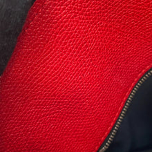 将图像加载到图库查看器中,Valextra Valextra K-VAL My Logo Travel Bag Black/Red Canvas Leather