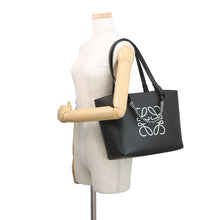 Load image into Gallery viewer, LOEWE Anagram Shoulder Tote Black/WhiteA717S72X11 9003 Leather
