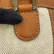 Load image into Gallery viewer, Delvaux Every D 2-way Tote Bag Beige/Brown Canvas Leather