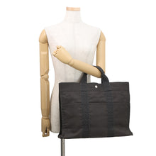 Load image into Gallery viewer, HERMES Her Line Tote Bag Gray Canvas Size MM