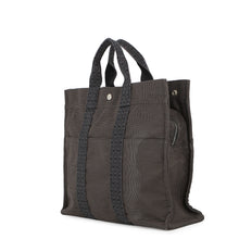 Load image into Gallery viewer, HERMES Her Line Tote Bag Gray Canvas Size MM