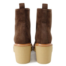 Load image into Gallery viewer, HERMES Jingle 55 Short Boots Brown/Beige suede Size 36
