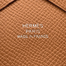将图像加载到图库查看器中,HERMES Calvi duo Gold Epsom