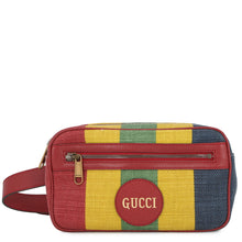 将图像加载到图库查看器中,GUCCI Baiadera Waist Bag Red/Multicolor625895 Canvas Leather