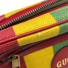 将图像加载到图库查看器中,GUCCI Baiadera Waist Bag Red/Multicolor625895 Canvas Leather