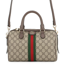 Load image into Gallery viewer, GUCCI Ophidia Medium Travel Bag 2WAY Beige/Brown/Green?836825 FAE0J 9867 GG Supreme Leather