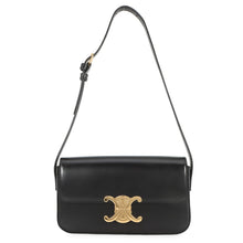 Load image into Gallery viewer, CELINE Triomphe Shoulder Bag Black194143BF4.38NO Calf Leather