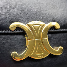 Load image into Gallery viewer, CELINE Triomphe Shoulder Bag Black194143BF4.38NO Calf Leather