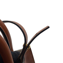 Load image into Gallery viewer, CELINE Mini Vertical Cover 2-Way Bag Ivory/Brown193302DCI.02NT Canvas Leather Size Mini