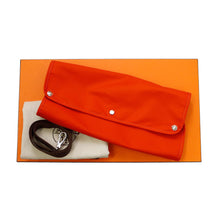 Load image into Gallery viewer, HERMES Dog carrier bag Navy/Brown Canvas