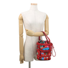 Load image into Gallery viewer, HERMES Muzaldine Rouge Casaque/Multicolor Epsom Silk