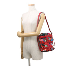 Load image into Gallery viewer, HERMES Muzaldine Rouge Casaque/Multicolor Epsom Silk