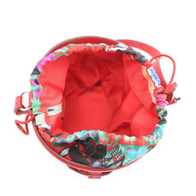 Load image into Gallery viewer, HERMES Muzaldine Rouge Casaque/Multicolor Epsom Silk